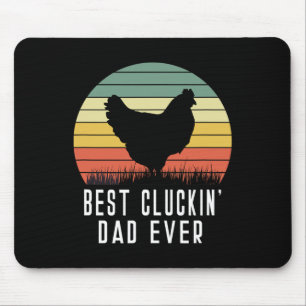 Alfombrilla De Ratón El mejor papa de Cluckin del mundo del pollo papá
