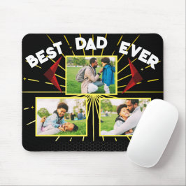 Alfombrilla De Ratón El mejor papá de la familia negra Keepsake