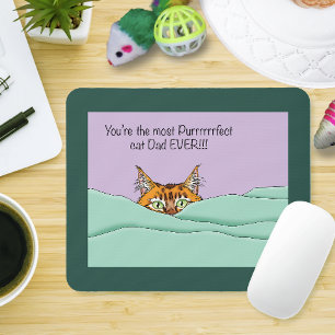 Alfombrilla De Ratón ¡El mejor papá del gato! Día del padre