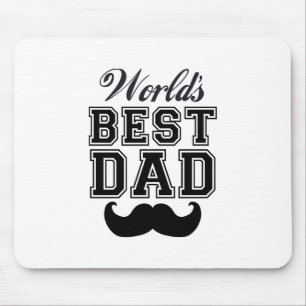 Alfombrilla De Ratón El mejor papá del mundo con el bigote