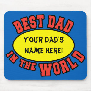 Alfombrilla De Ratón El mejor papá en el Día Mundial del Padre Personal