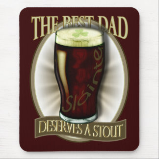 Alfombrilla De Ratón El mejor papá merece una cerveza de malta
