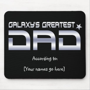 Alfombrilla De Ratón El mejor papá Mousepad de Galaxy Personalizable