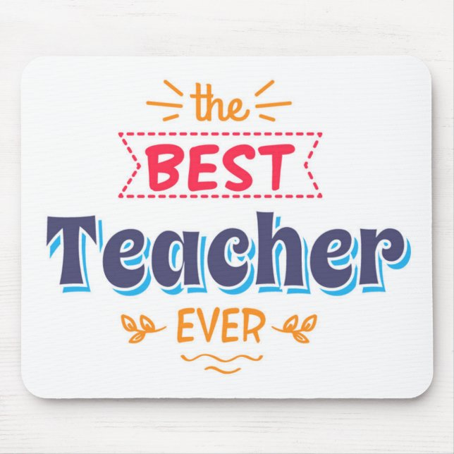 Alfombrilla De Ratón El mejor profesor nunca (Frente)