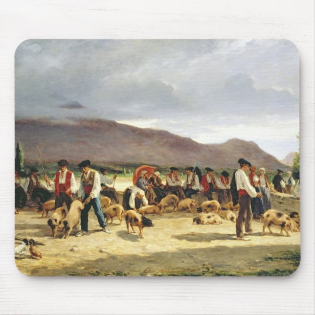 Alfombrilla De Ratón El mercado del cerdo, 1875 (Frente)