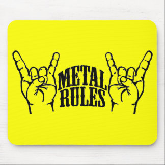 Alfombrilla De Ratón El metal amarillo gobierna el cojín de ratón