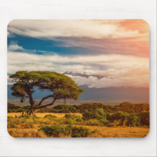 Alfombrilla De Ratón El monte Kilimanjaro el Amboseli, Kenia