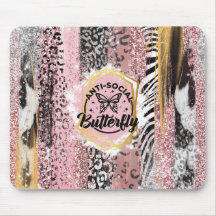 El Mousepad de mariposa antisocial