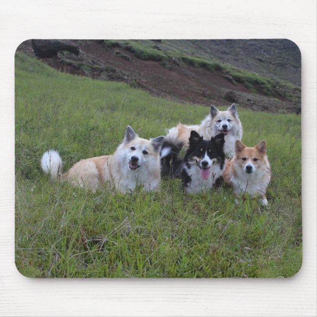 Alfombrilla De Ratón El mousepad del amante del perro, personalizar (Frente)