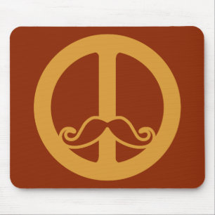 Alfombrilla De Ratón El mousepad personalizado de la paz de Stache