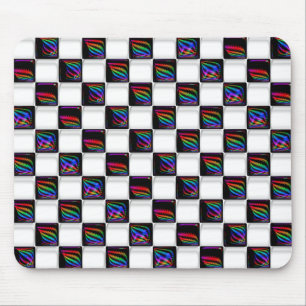 Alfombrilla De Ratón El multicolor Techno enciende el modelo del