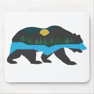 Alfombrilla De Ratón El mundo en un oso