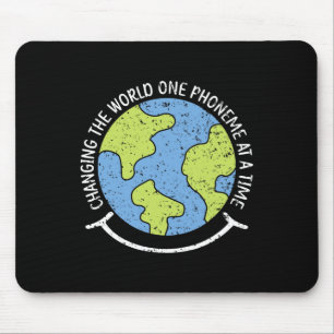 Alfombrilla De Ratón El Mundo Un Fonema A La Vez Conciencia De La Disle