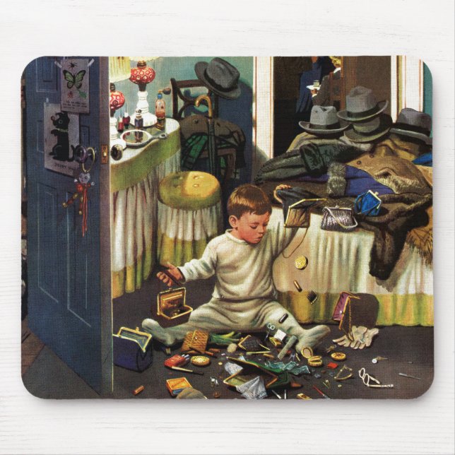 Alfombrilla De Ratón El niño vacia los monederos (Frente)