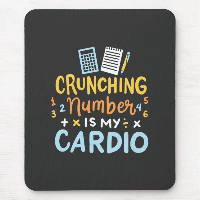 Alfombrilla De Ratón El número de conteo es mi cardio (Frente)