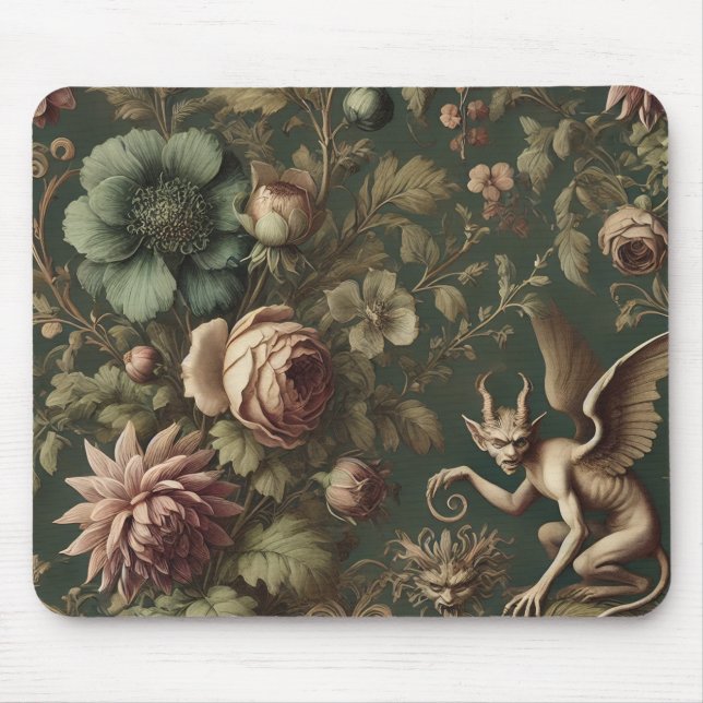 Alfombrilla De Ratón El observador iluminado - victoriano gótico (Frente)