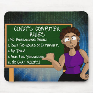 Alfombrilla De Ratón El ordenador de Cindy gobierna Mousepad