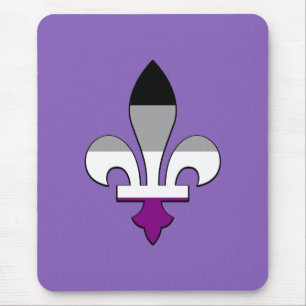 Alfombrilla De Ratón El orgullo de la asexualidad fleur-de-lis