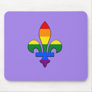 Alfombrilla De Ratón El orgullo LGBT fleur-de-lis