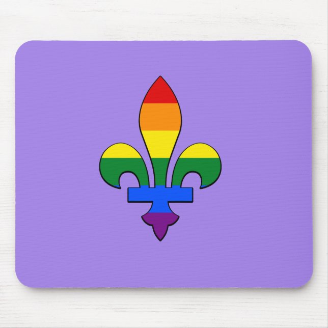 Alfombrilla De Ratón El orgullo LGBT fleur-de-lis (Frente)