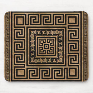 Alfombrilla De Ratón El ornamento dominante griego - meandro griego -
