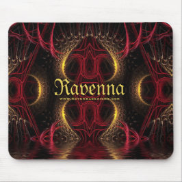 Alfombrilla De Ratón El oro gótico de San Valentín corazón las artes os