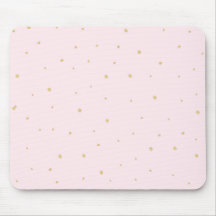 El oro puntea el rosa de Mousepad