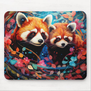 Alfombrilla De Ratón El Panda Rojo Coloroso Animal Encantador