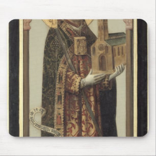 Alfombrilla De Ratón El panel votivo que representa St. Ansgar, 1457