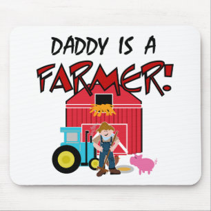 Alfombrilla De Ratón El papá es camisetas y regalos de un granjero