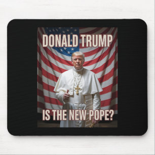 Alfombrilla De Ratón El Papa Gracioso Y El Presidente Donald Trump5