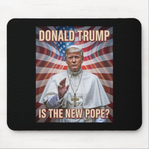 Alfombrilla De Ratón El Papa Gracioso Y El Presidente Donald Trump9