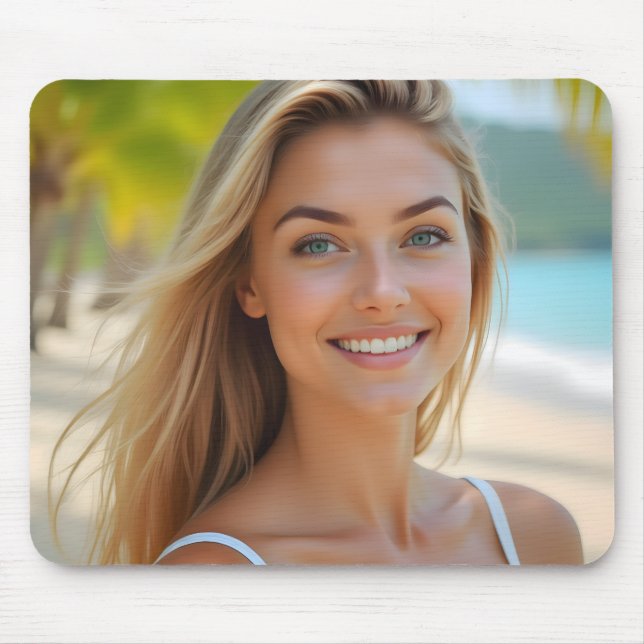 Alfombrilla De Ratón El paraíso de Helena: un sueño costero (Frente)