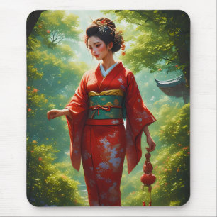 Alfombrilla De Ratón El paseo del kimono
