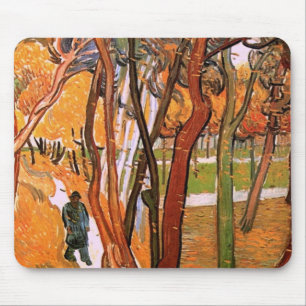 Alfombrilla De Ratón El Paseo: Hojas Caídas de Vincent van Gogh