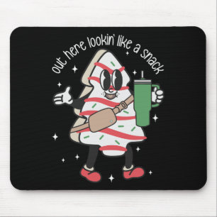 Alfombrilla De Ratón El Pastel De Árbol De Navidad De Boojee Aquí Se Ve