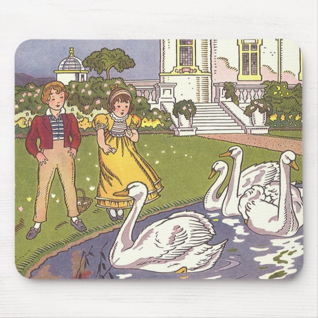 Alfombrilla De Ratón El Patito Feo, Cuento de Hadas Clásico por Hauman (Frente)