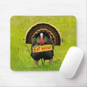 Alfombrilla De Ratón El pavo orgulloso de SlipperyJoe come jamón colgar