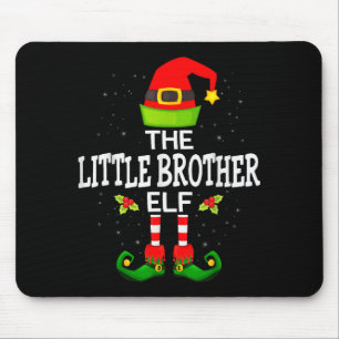 Alfombrilla De Ratón El pequeño hermano elfo Navidad familia coincident