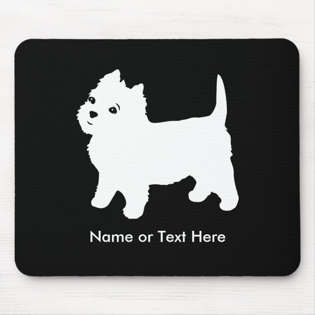 Alfombrilla De Ratón El pequeño perro más lindo de Westie - (Frente)