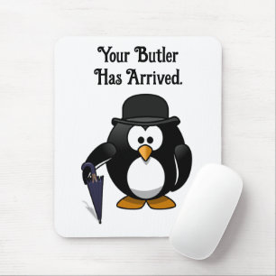 Alfombrilla De Ratón El Personalizado de Butler Penguin, de clase baja,
