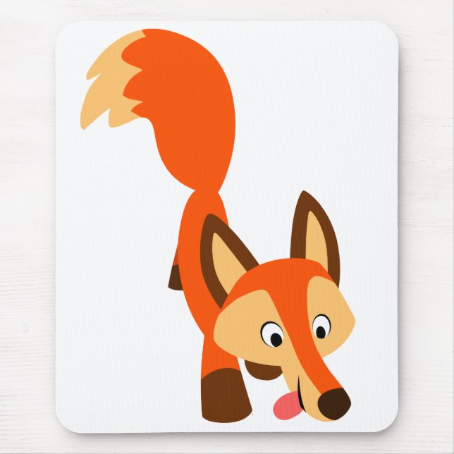 Alfombrilla De Ratón El Personalizado inquisitivo, Sr. Fox Mousepad (Frente)