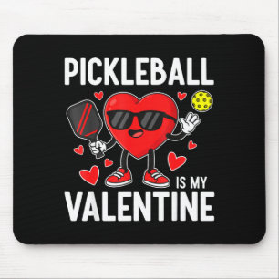Alfombrilla De Ratón El pickleball del día de San Valentín es el amor d