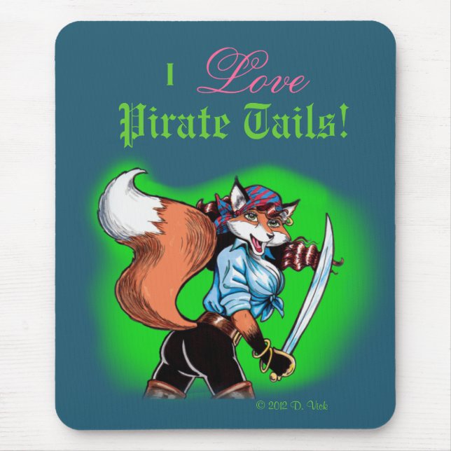 Alfombrilla De Ratón El pirata ata Mousepad (Frente)