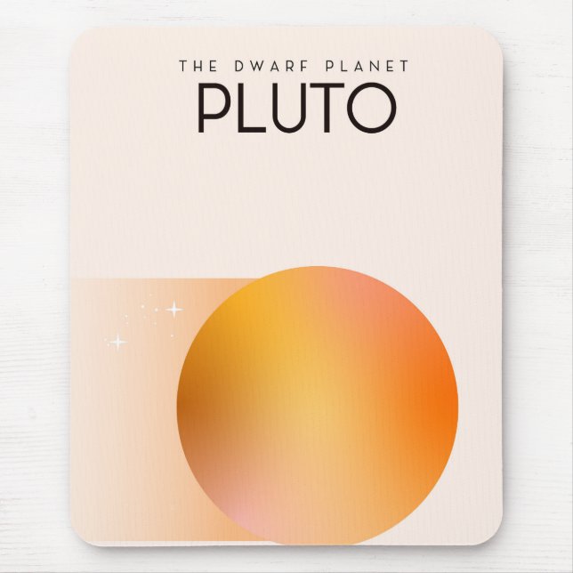 Alfombrilla De Ratón El planeta enano Plutón (Frente)