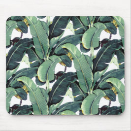 Alfombrilla De Ratón El plátano sale palma de Mousepad tropical
