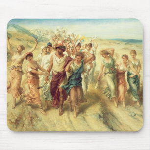 Alfombrilla De Ratón El poeta Anacreon (570-485 A.C.) con sus musas,