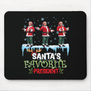 Alfombrilla De Ratón El presidente favorito de Santa Claus Trump Baile