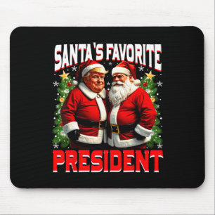 Alfombrilla De Ratón El presidente favorito de Santa Claus, Trump, conv