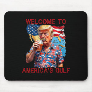 Alfombrilla De Ratón El presidente Trump da la bienvenida al Golfo de M